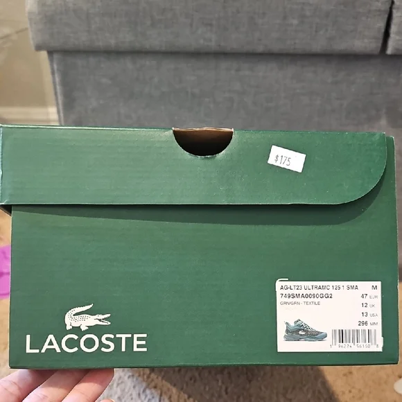 Lacoste Green AG-LT23 ULTRAMC Tennis Shoes - Picture 2 of 3